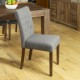Walnut Upholstered Dining Chair - Slate (Pack Of Two)