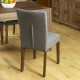 Walnut Upholstered Dining Chair - Slate (Pack Of Two)