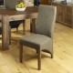 Walnut Full Back Upholstered Dining Chair - Chocolate (Pack Of Two)