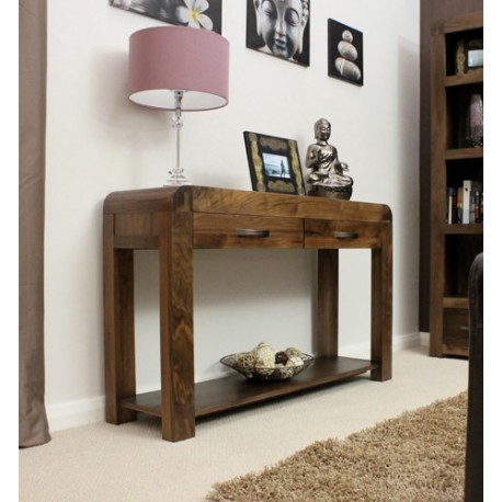 Shiro Walnut Console Table