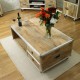 Roadie Chic Open Coffee Table (with drawers)