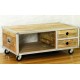Roadie Chic Open Coffee Table (with drawers)