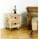 Roadie Chic Lamp Table / Bedside Table (with two drawers)