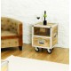 Roadie Chic Lamp Table / Bedside Table (with one drawer)