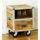 Roadie Chic Lamp Table / Bedside Table (with one drawer)