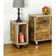 Roadie Chic Lamp Table / Bedside Table (open)