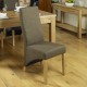 Oak Full Back Upholstered Dining Chair - Chocolate (Pack Of Two)