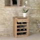 Mobel Oak Wine Rack Lamp Table