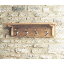 Mobel Oak Wall Mounted Coat Rack