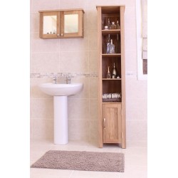 Mobel Oak Wall Mounted Bathroom Cabinet (Large)