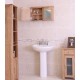 Mobel Oak Wall Mounted Bathroom Cabinet (Large)