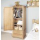 Amelie Oak Childrens Single Wardrobe