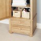 Amelie Oak Childrens Single Wardrobe