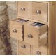 Mobel Oak Multi-Drawer DVD / CD Storage Chest