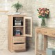 Mobel Oak Hi-Fi Cabinet