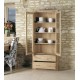 Mobel Oak Large Glazed Display Cabinet