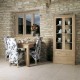 Mobel Oak Large Glazed Display Cabinet