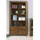 Mayan Walnut Large 4 Drawer Bookcase