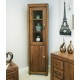 Mayan Walnut Glazed Corner Display Cabinet