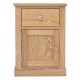 Mobel Oak One Door one Drawer Lamp Table