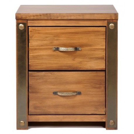 Forge 2 Drawer Bedside Cabinet 