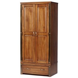 Forge 2 Door,1 Drawer Wardrobe - Self Assembly