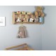 Amelie Oak Wall Shelf with Hanging Pegs