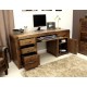 Shiro Walnut Twin Pedestal Computer Desk