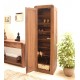 Shiro Walnut Tall Shoe Cupboard