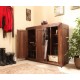 Shiro Walnut Extra Large Shoe Cupboard